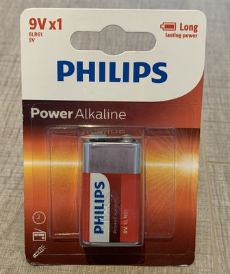 Life Use 9V Philips Power Alkaline AA Batteries 500mAh For Kids Electric Car